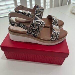 Women's Snakeskin Platform Sandals